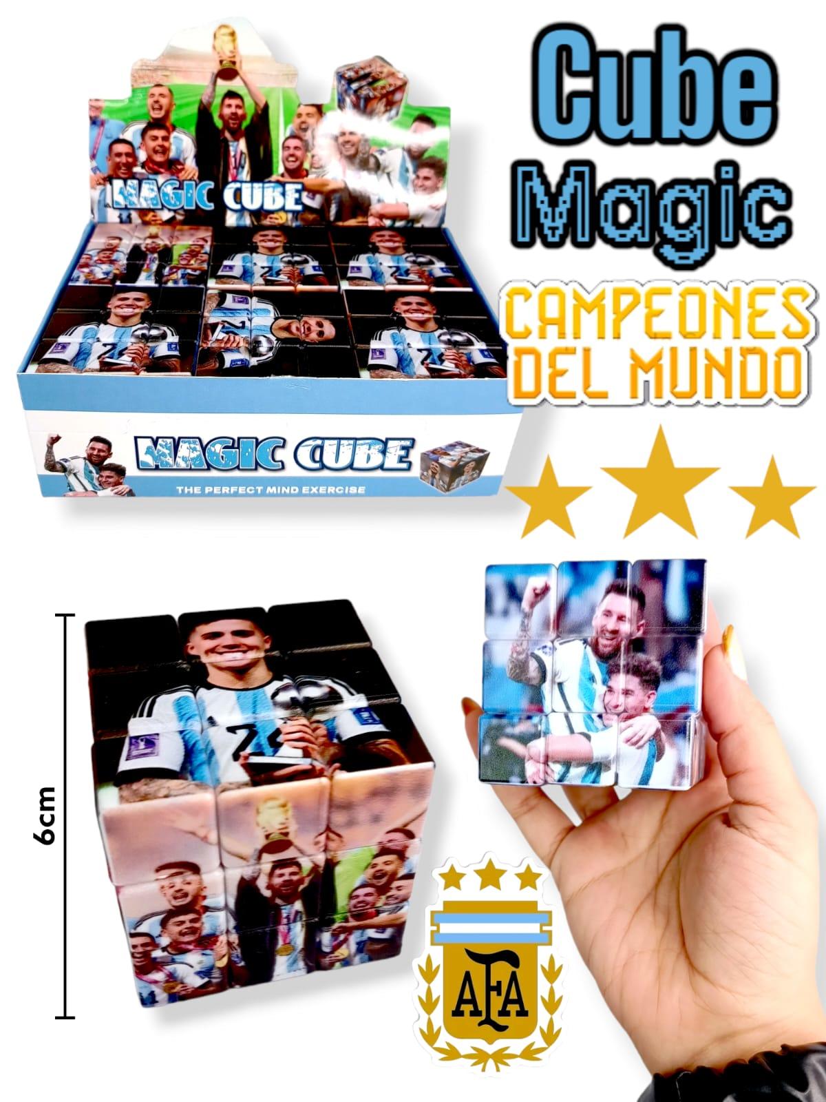 Cubo Magico Campeones Del Mundo 6cm